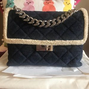 Stella McCartney Bag Denim w/Faux Shearling